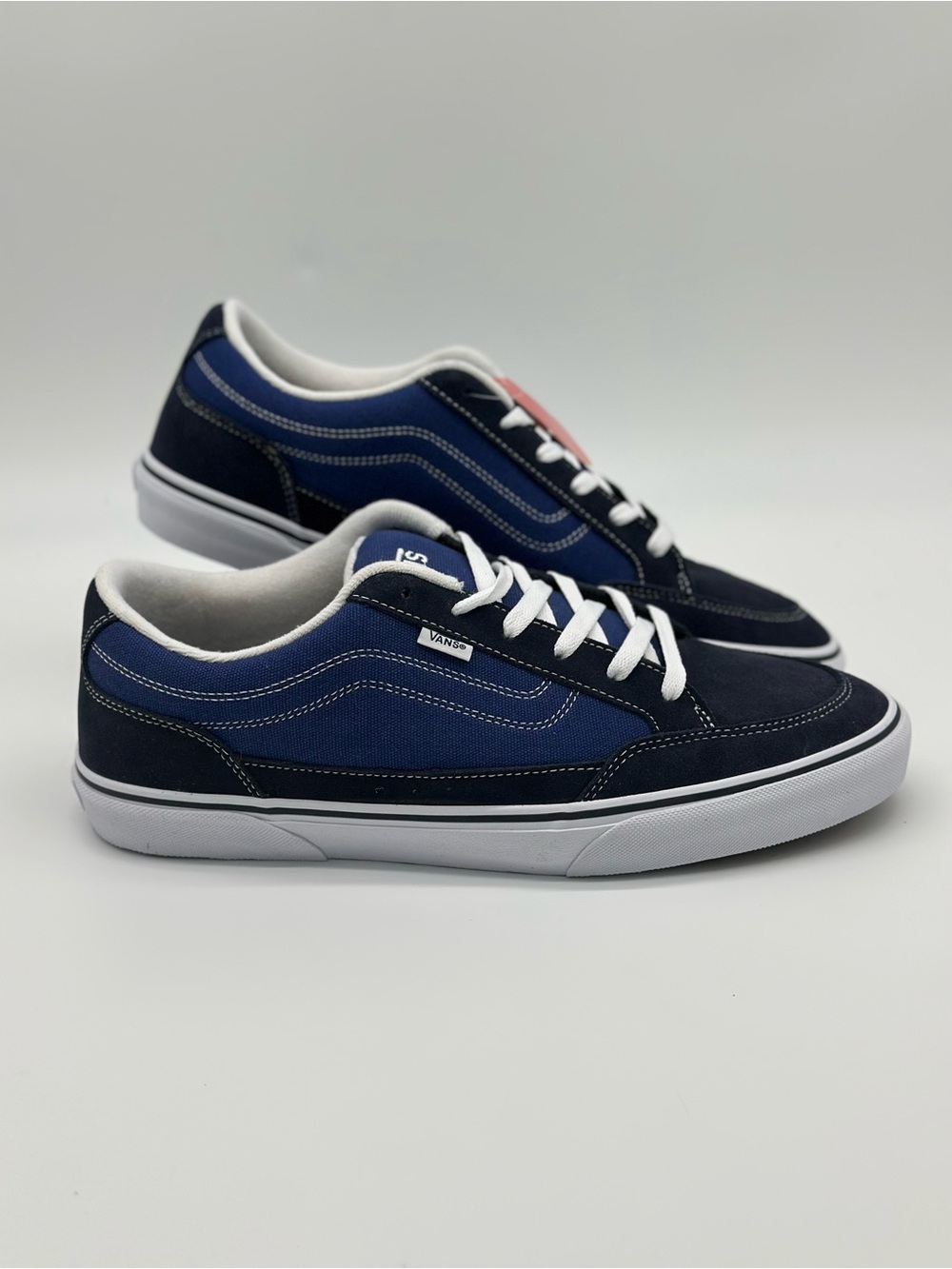 Vans Navy and Royal Blue Low-Top Skate Shoes